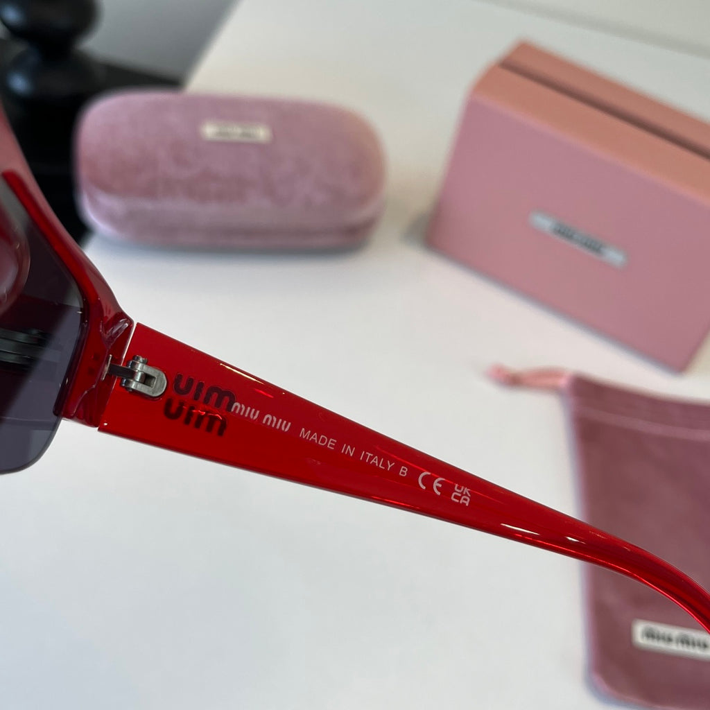 Miu Miu Fashion Red Lens Sunglasses for Men & Women - 382968 - detail image 9