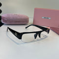 Miu Miu Fashion Silver Lens Sunglasses for Men & Women - 416215