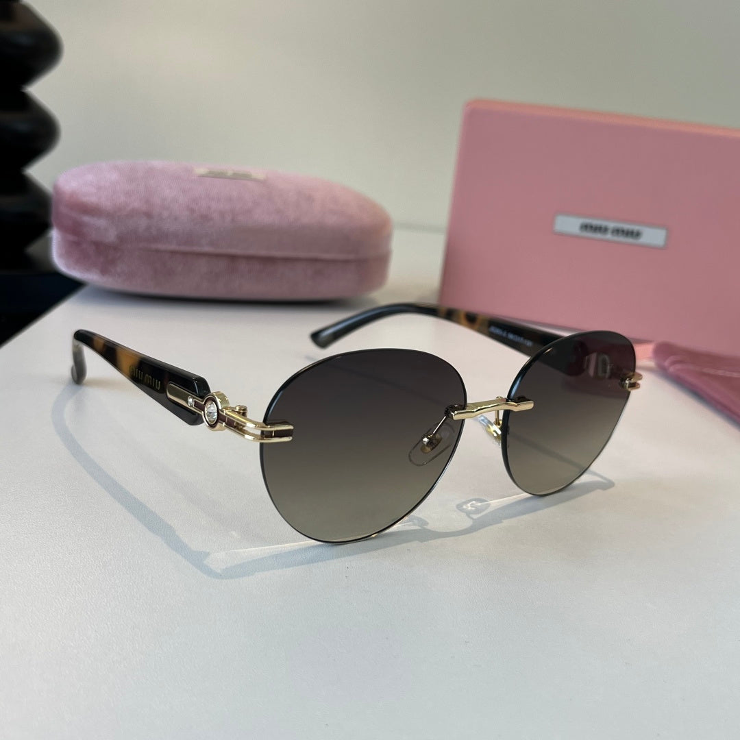 Miu Miu Fashion Silver Lens Sunglasses for Men & Women - 382970