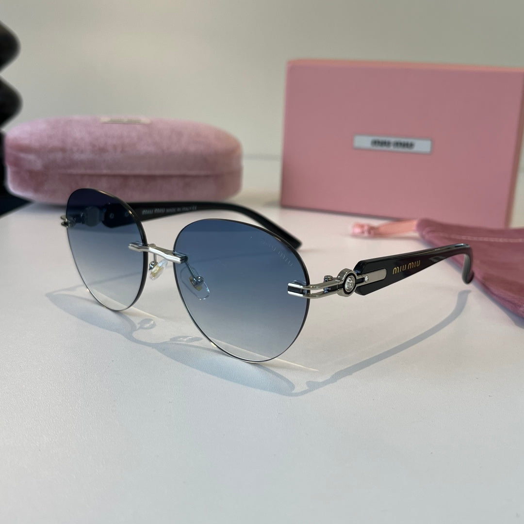 Miu Miu Fashion Silver Lens Sunglasses for Men & Women - 382971 - detail image 3