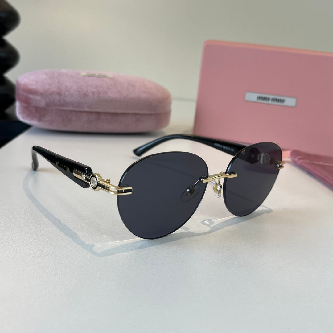 Miu Miu Fashion Silver Lens Sunglasses for Men & Women - 382972