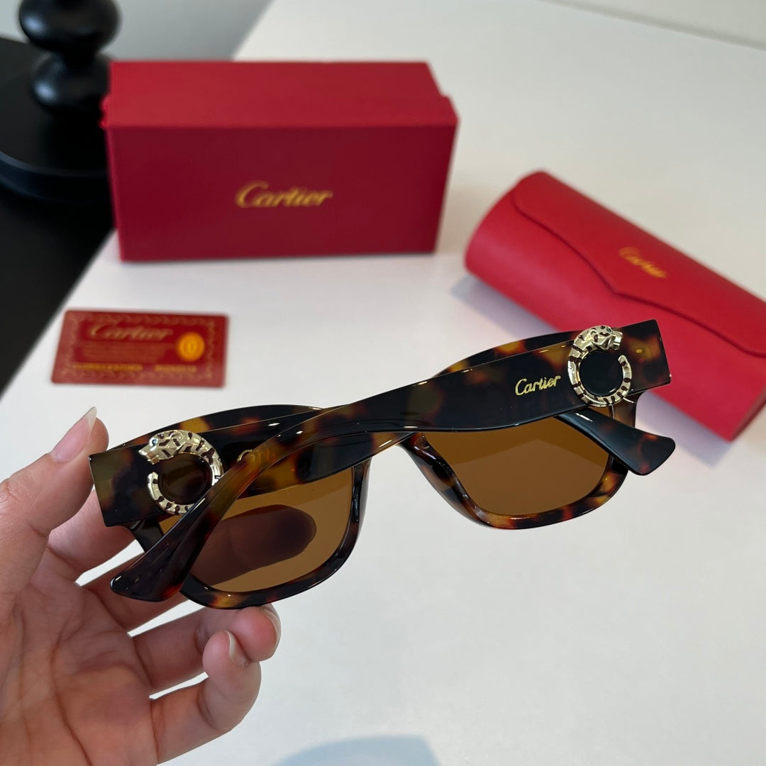 Cartier Fashion Black Lens Sunglasses for Men & Women - 382747 - detail image 7