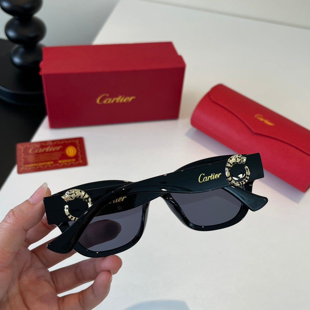 Cartier Fashion Black Lens Sunglasses for Men & Women - 382748 - detail image 8