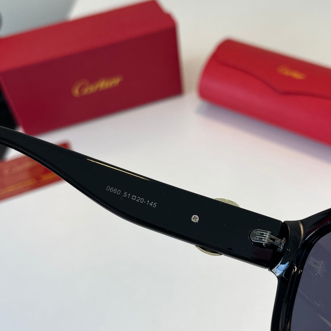 Cartier Fashion Black Lens Sunglasses for Men & Women - 382748 - detail image 9