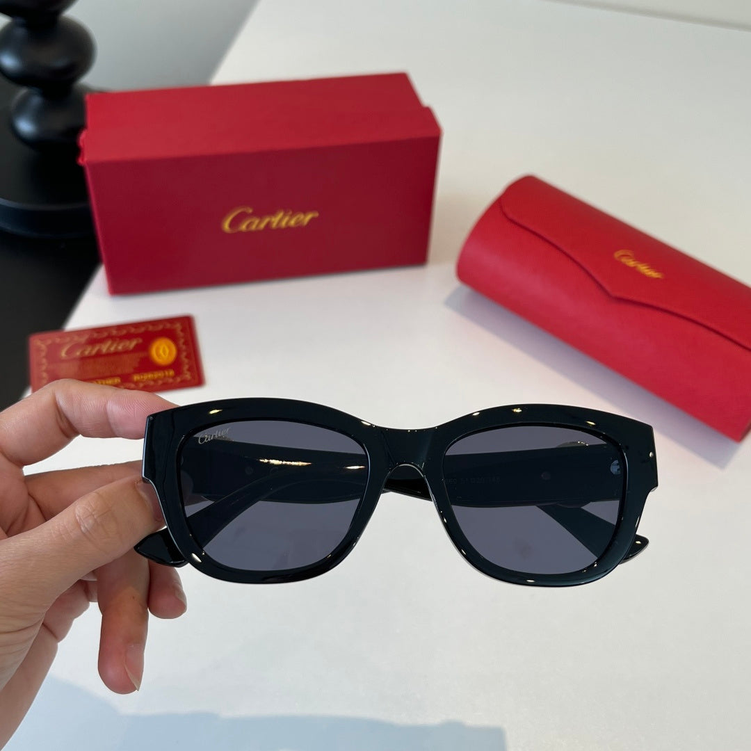 Cartier Fashion Black Lens Sunglasses for Men & Women - 382748 - detail image 6