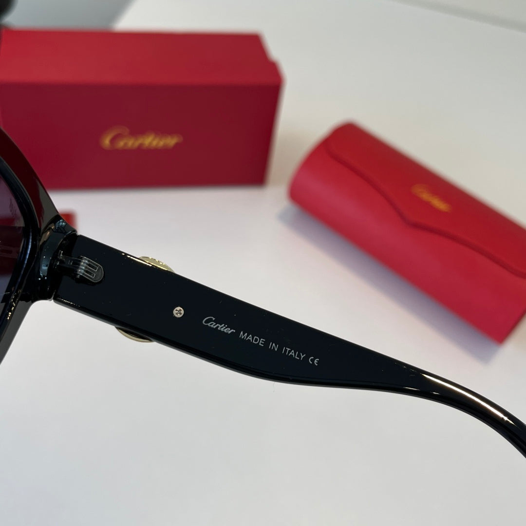 Cartier Fashion Black Lens Sunglasses for Men & Women - 382748 - detail image 10