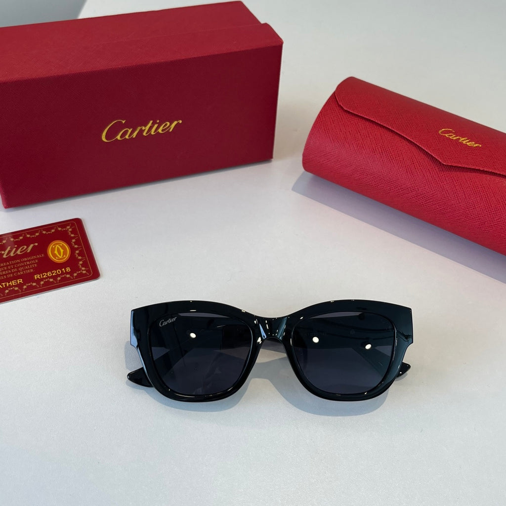 Cartier Fashion Black Lens Sunglasses for Men & Women - 415865 - detail image 5