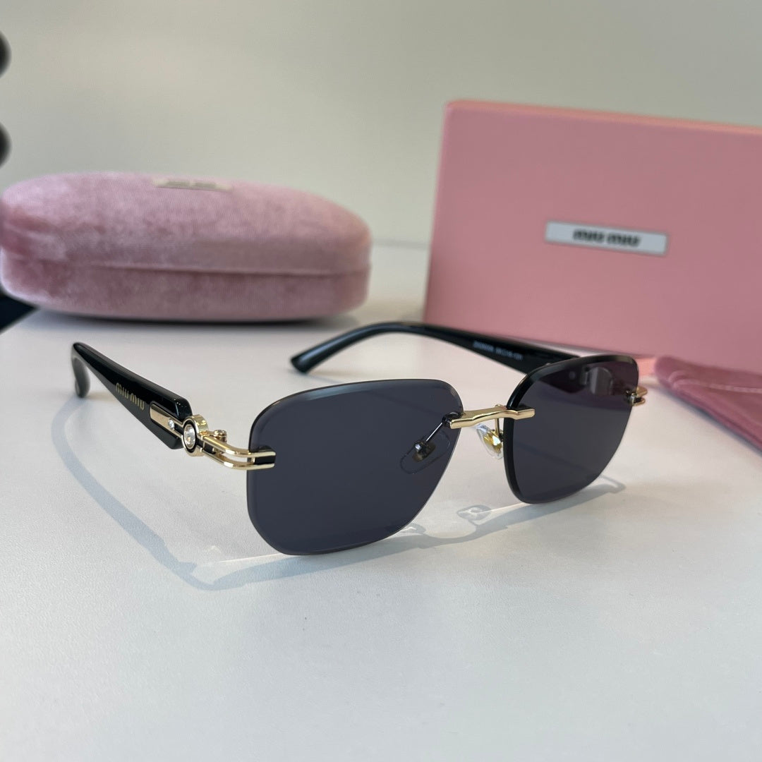 Miu Miu Fashion Silver Lens Sunglasses for Men & Women - 416219