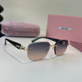 Miu Miu Fashion Silver Lens Sunglasses for Men & Women - 416220