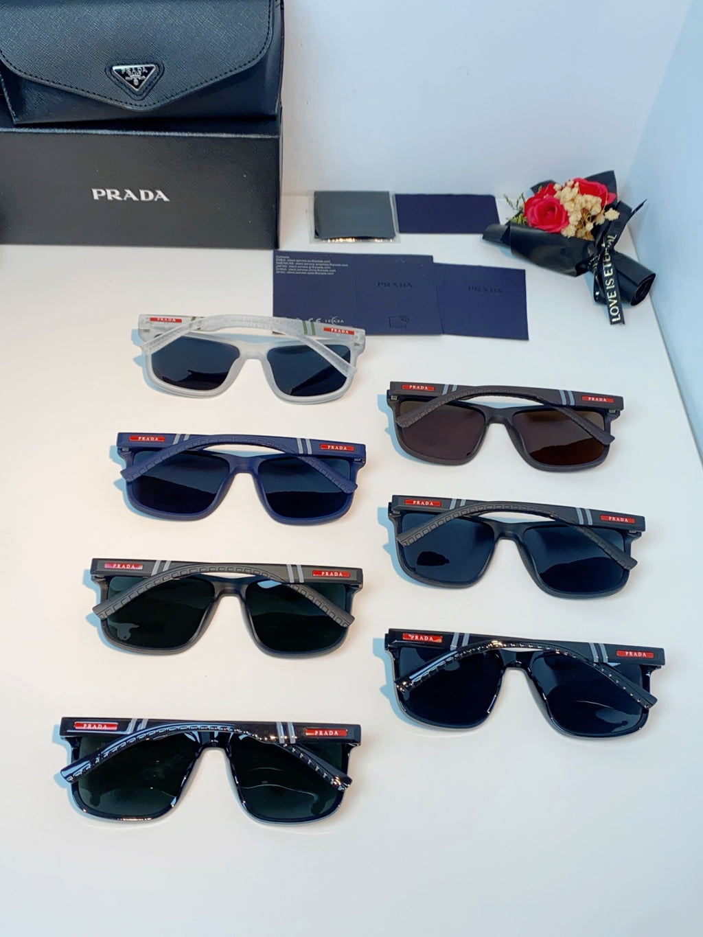 Prada Polarized Fashion Brown Lens Sunglasses for Men - 358450 - detail image 11