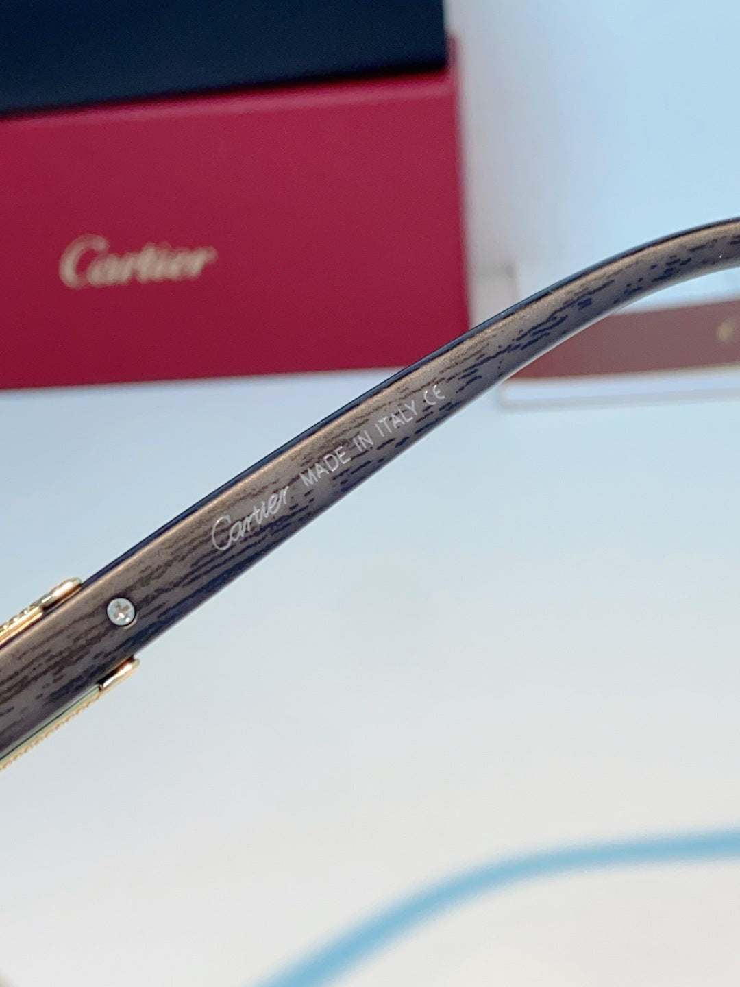 Cartier Lightweight Rimless Silver Lens Sunglasses for Men & Women - 358572 - detail image 9