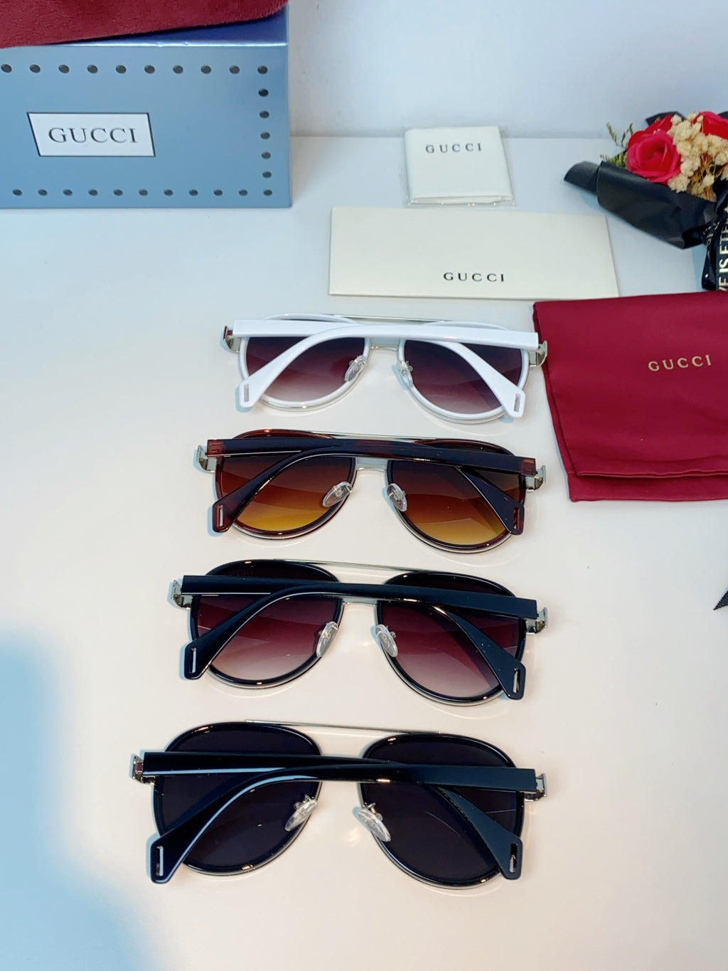 Gucci Aviator Gray Lens Sunglasses for Men & Women - detail image 12