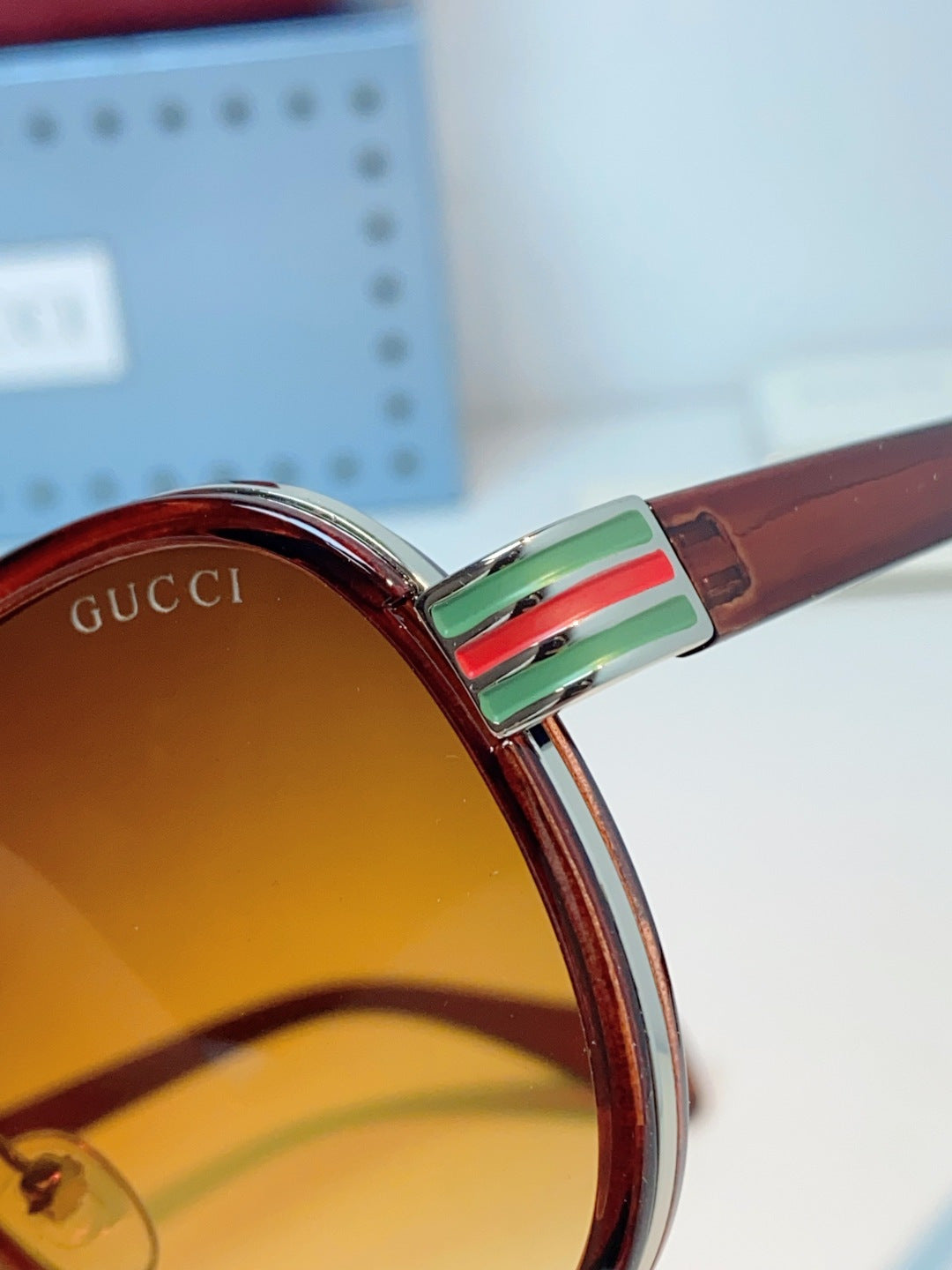 Gucci Aviator Brown Lens Sunglasses for Men & Women - 357960 - detail image 8