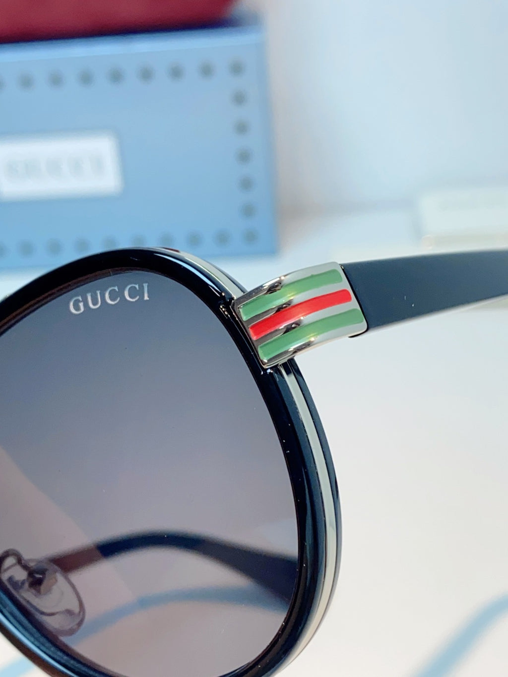 Gucci Aviator Gray Lens Sunglasses for Men & Women - detail image 8