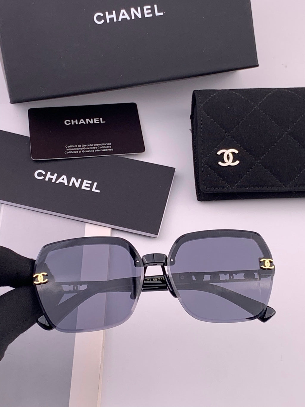 Chanel CH67000 Fashion Black Lens Sunglasses for Men & Women - 358134
