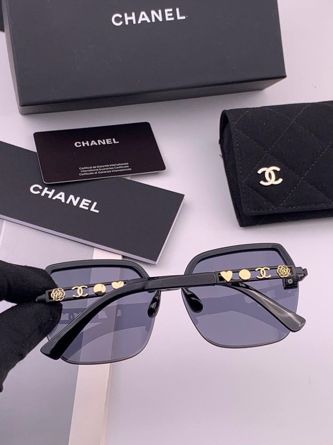 Chanel CH67000 Fashion Black Lens Sunglasses for Men & Women - 358134 - detail image 7