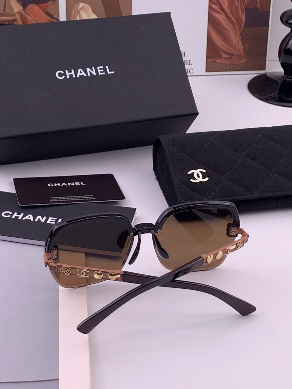 Chanel CH67000 Fashion Black Lens Sunglasses for Men & Women - 358135 - detail image 6