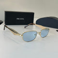 Prada Fashion Silver Lens Sunglasses for Men & Women - 382578