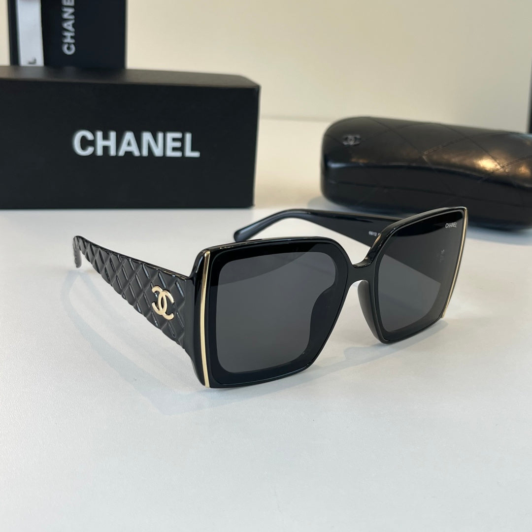 Chanel Fashion Black Lens Sunglasses for Men & Women - 415196