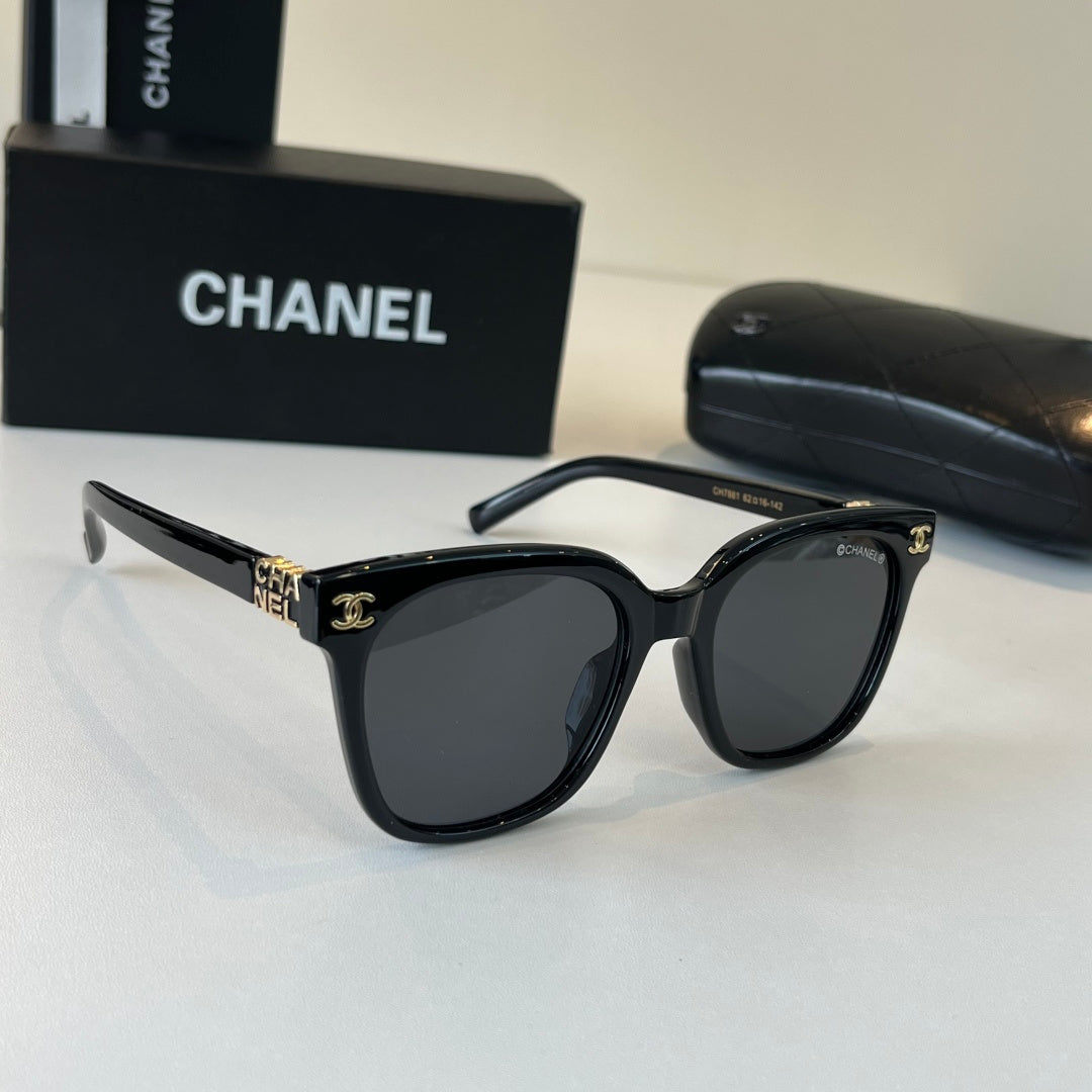 Chanel Fashion Black Lens Sunglasses for Men & Women - 382179