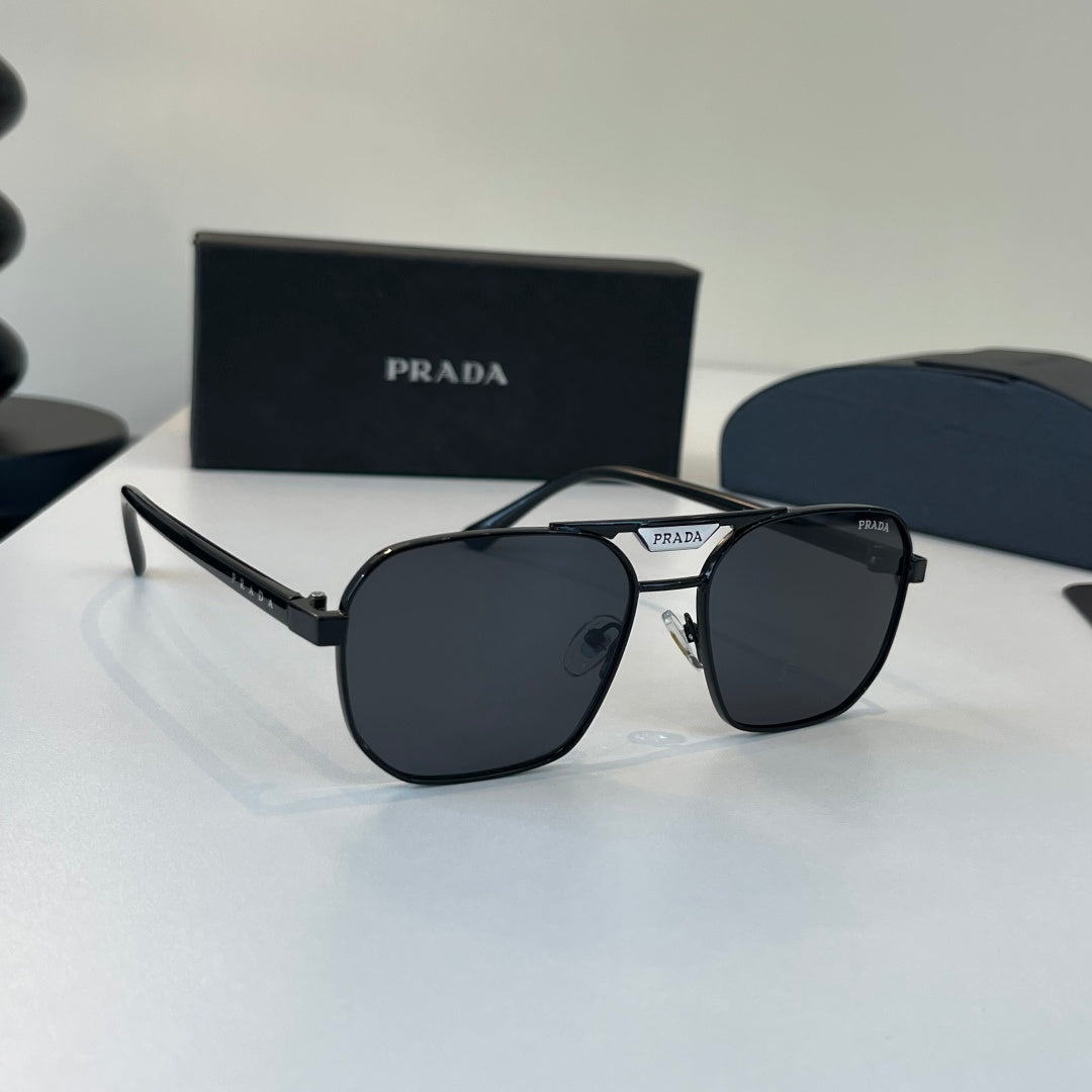 Prada Fashion Black Lens Sunglasses for Men - 382564