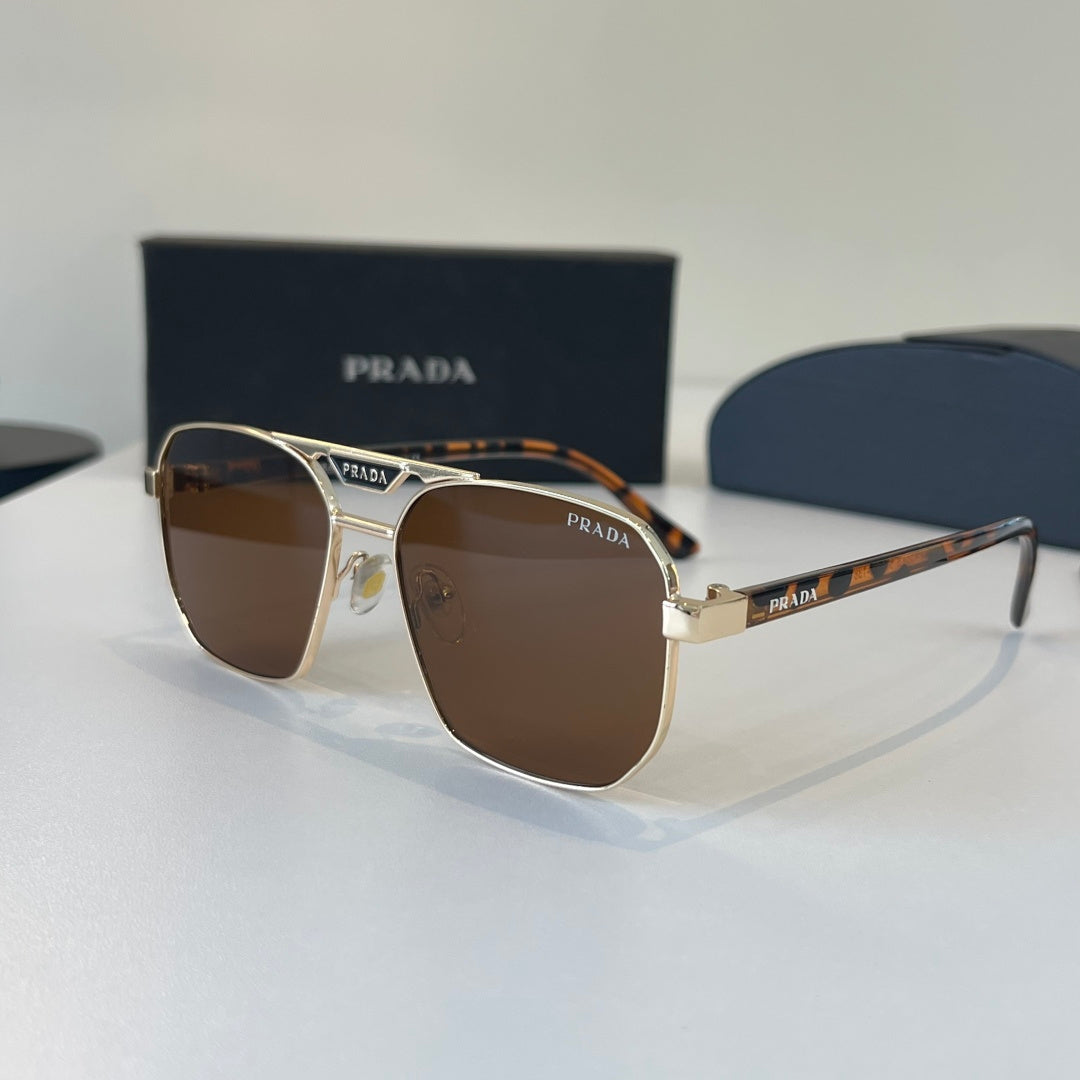 Prada Fashion Brown Lens Sunglasses for Men - detail image 3