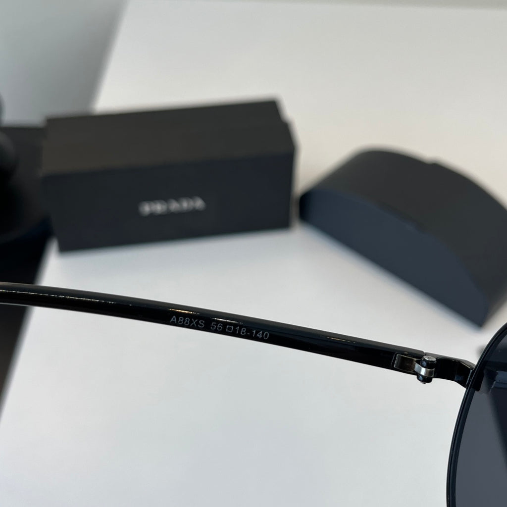 Prada Metal Aviator Black Lens Sunglasses for Men & Women - 465650 - detail image 9