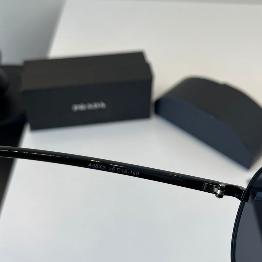 Prada Metal Aviator Black Lens Sunglasses for Men & Women - 465650 - detail image 9