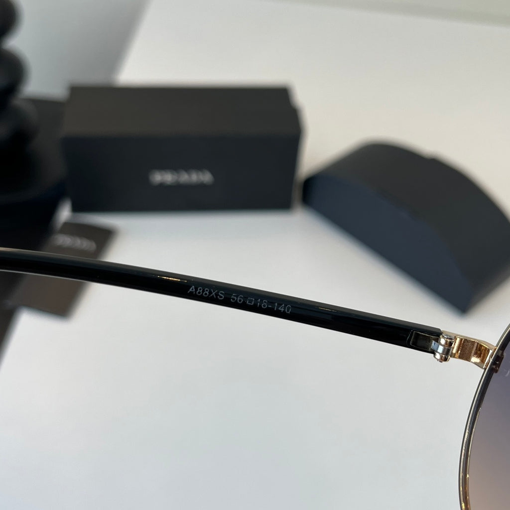 Prada Metal Aviator Silver Lens Sunglasses for Men & Women - 465651 - detail image 9