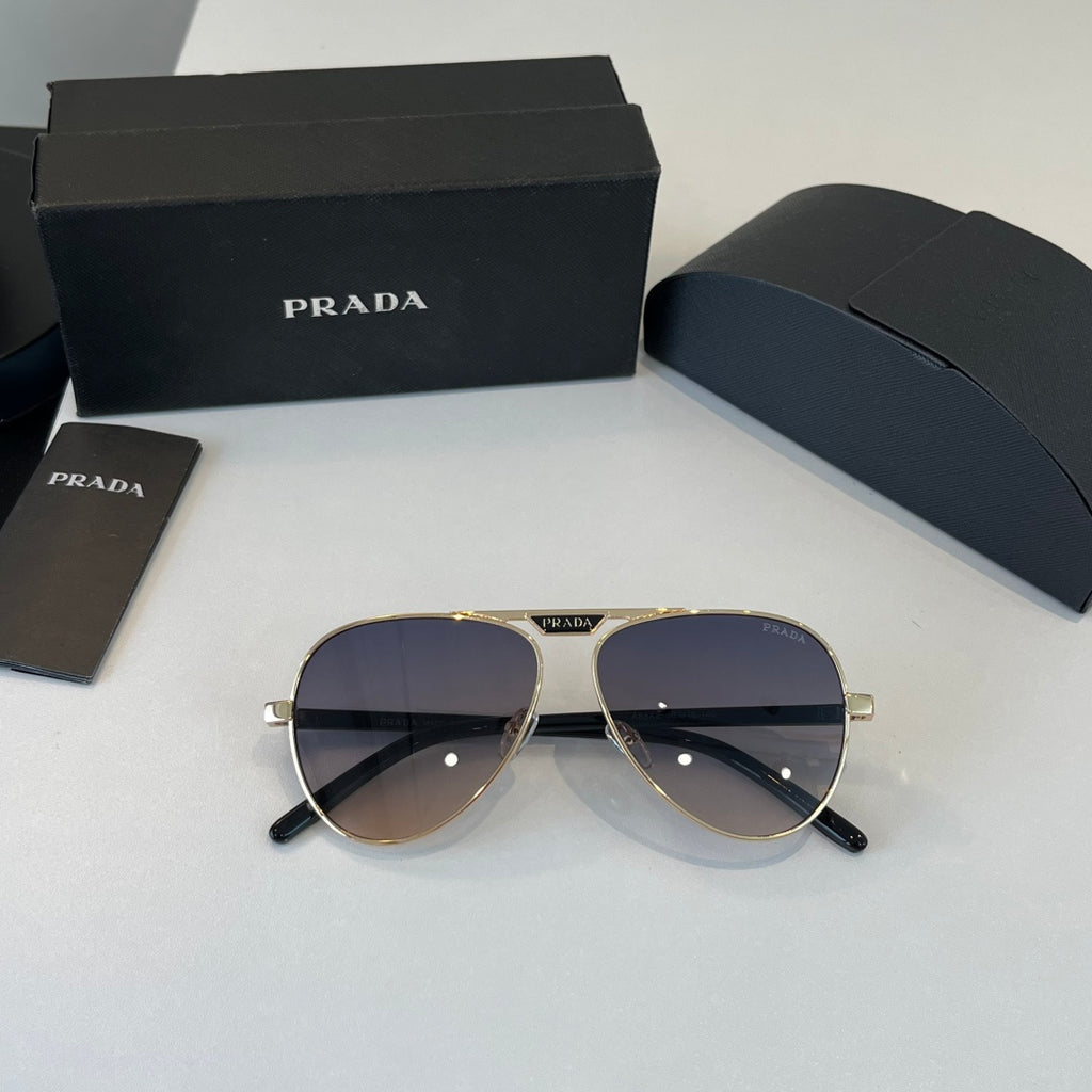 Prada Metal Aviator Silver Lens Sunglasses for Men & Women - 465651 - detail image 4