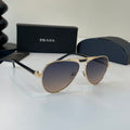 Prada Metal Aviator Silver Lens Sunglasses for Men & Women - 465651