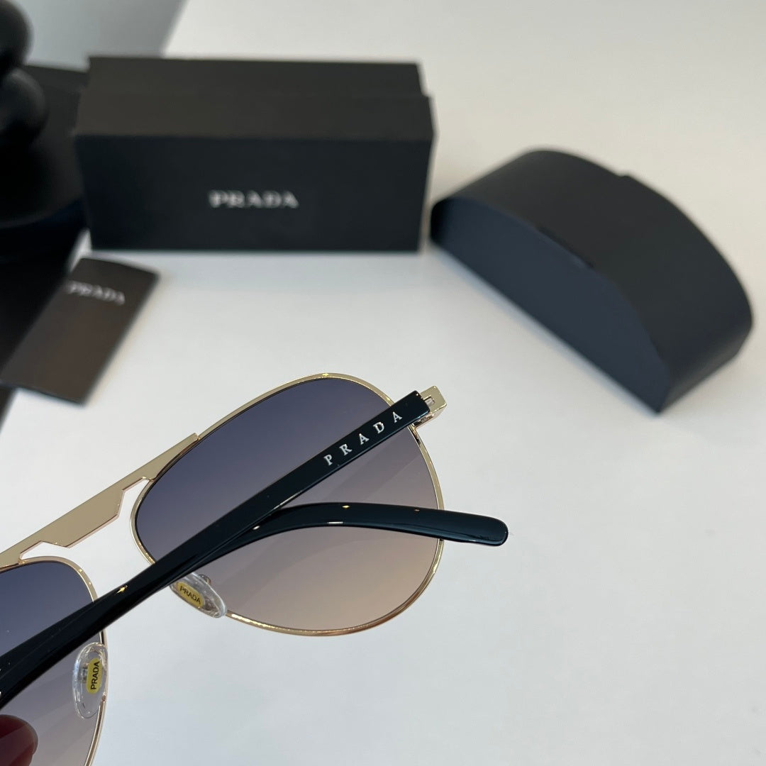 Prada Metal Aviator Silver Lens Sunglasses for Men & Women - 465651 - detail image 7