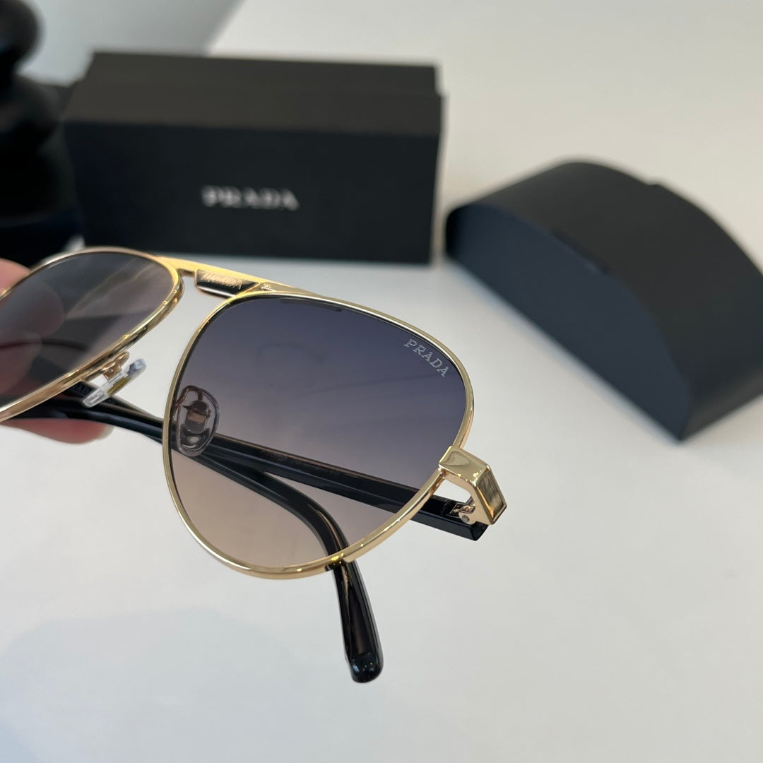 Prada Metal Aviator Silver Lens Sunglasses for Men & Women - 415735 - detail image 6