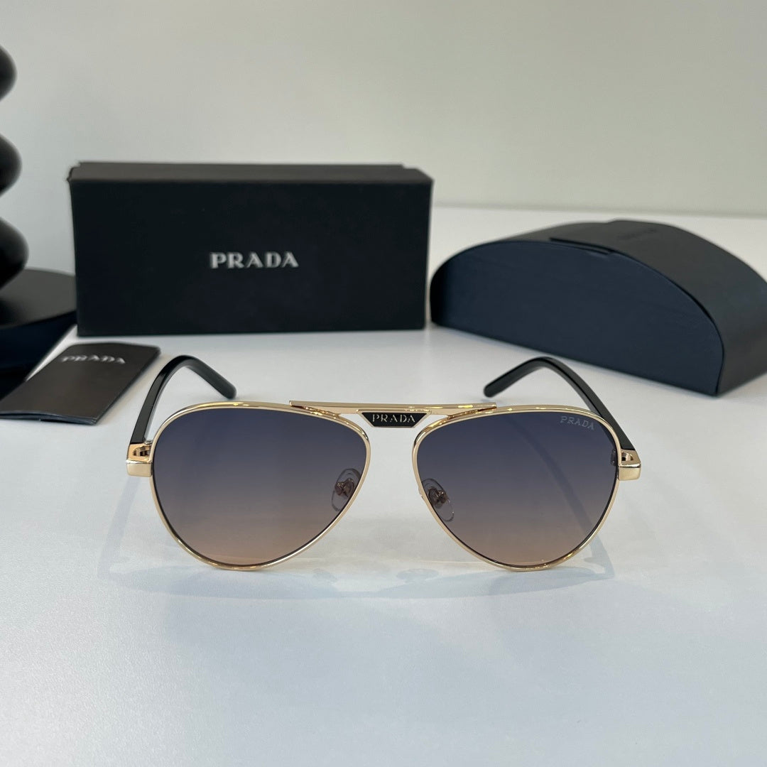 Prada Metal Aviator Silver Lens Sunglasses for Men & Women - 415735 - detail image 2