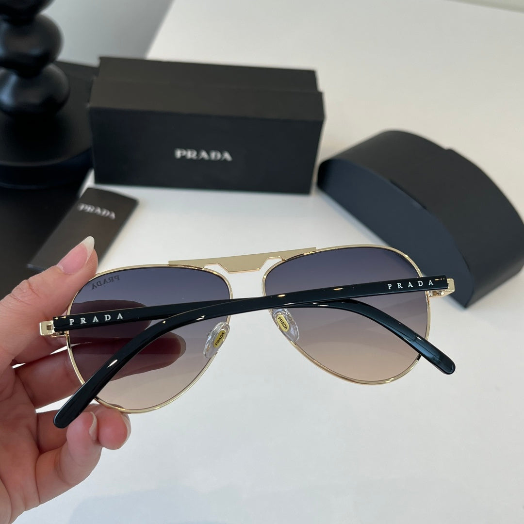 Prada Metal Aviator Silver Lens Sunglasses for Men & Women - 465651 - detail image 8