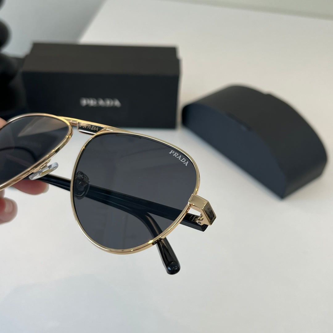 Prada Metal Aviator Silver Lens Sunglasses for Men & Women - 415736 - detail image 7