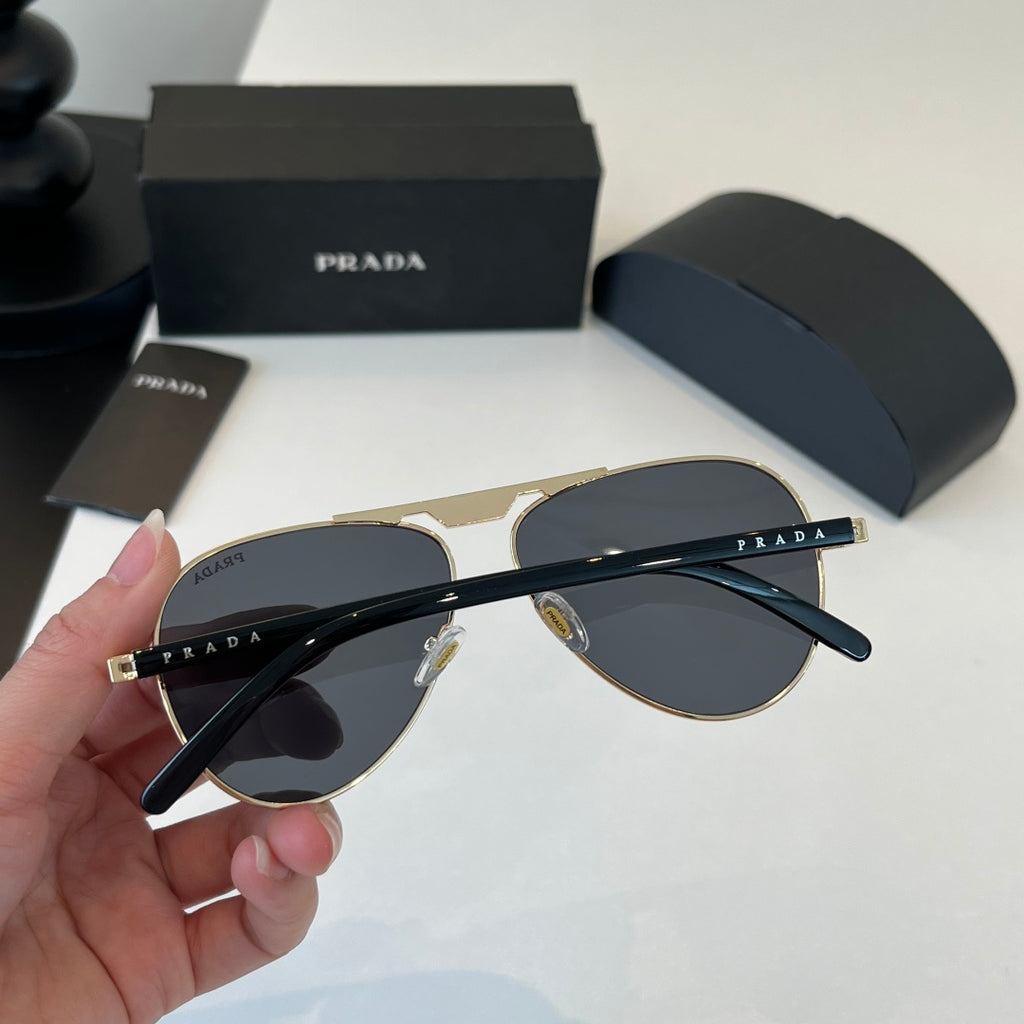 Prada Metal Aviator Silver Lens Sunglasses for Men & Women - 465652 - detail image 9