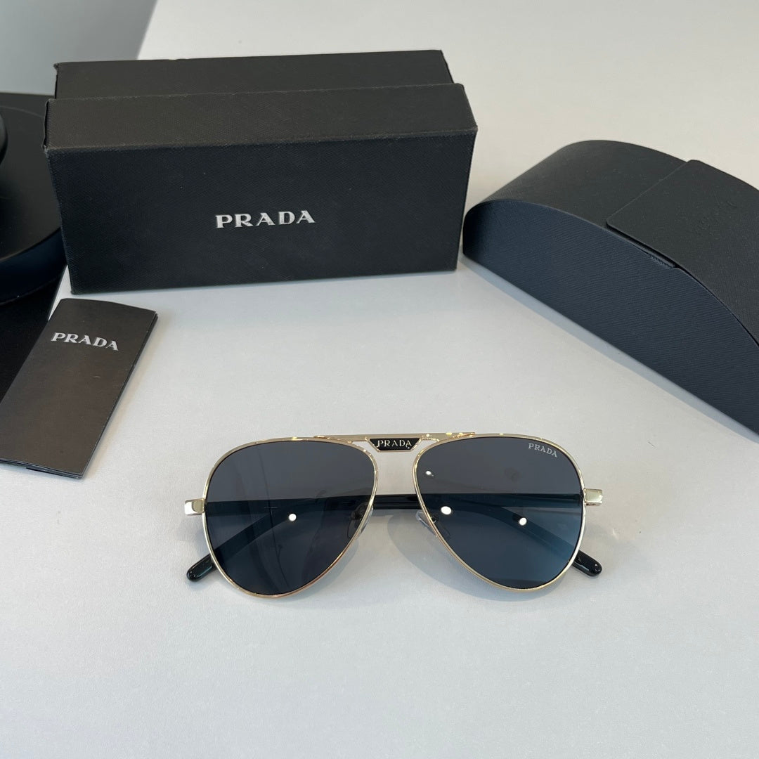 Prada Metal Aviator Silver Lens Sunglasses for Men & Women - 465652 - detail image 5