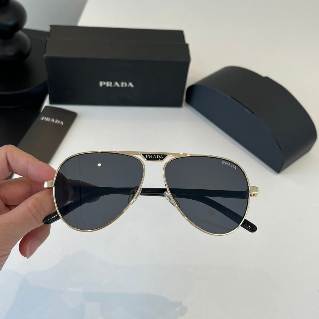 Prada Metal Aviator Silver Lens Sunglasses for Men & Women - 465652 - detail image 6