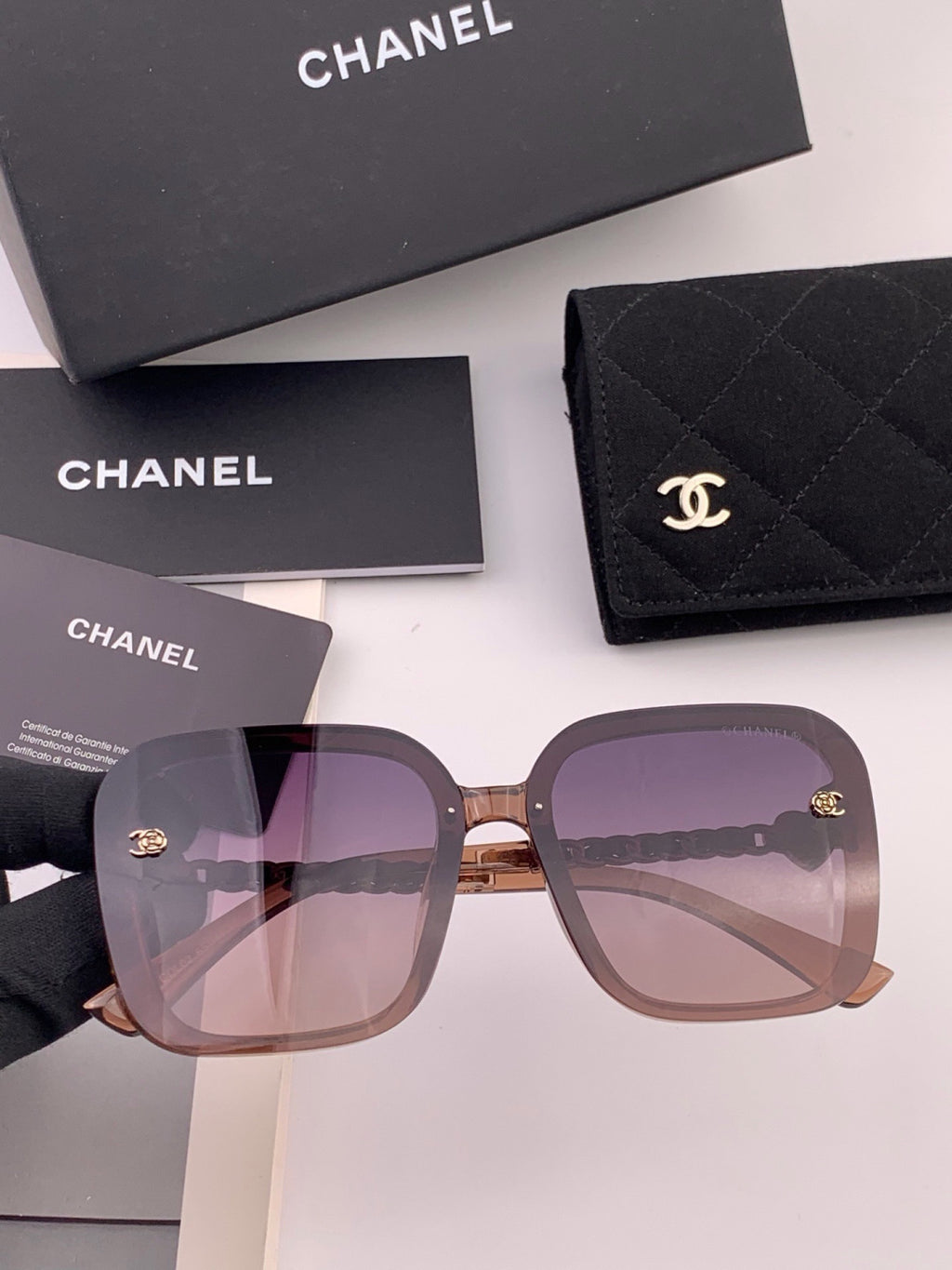 Chanel CH3787 Polarized Round Black Lens Sunglasses for Women - 358139