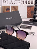 Chanel CH1787 Polarized Round Gold Lens Sunglasses for Women - 358140