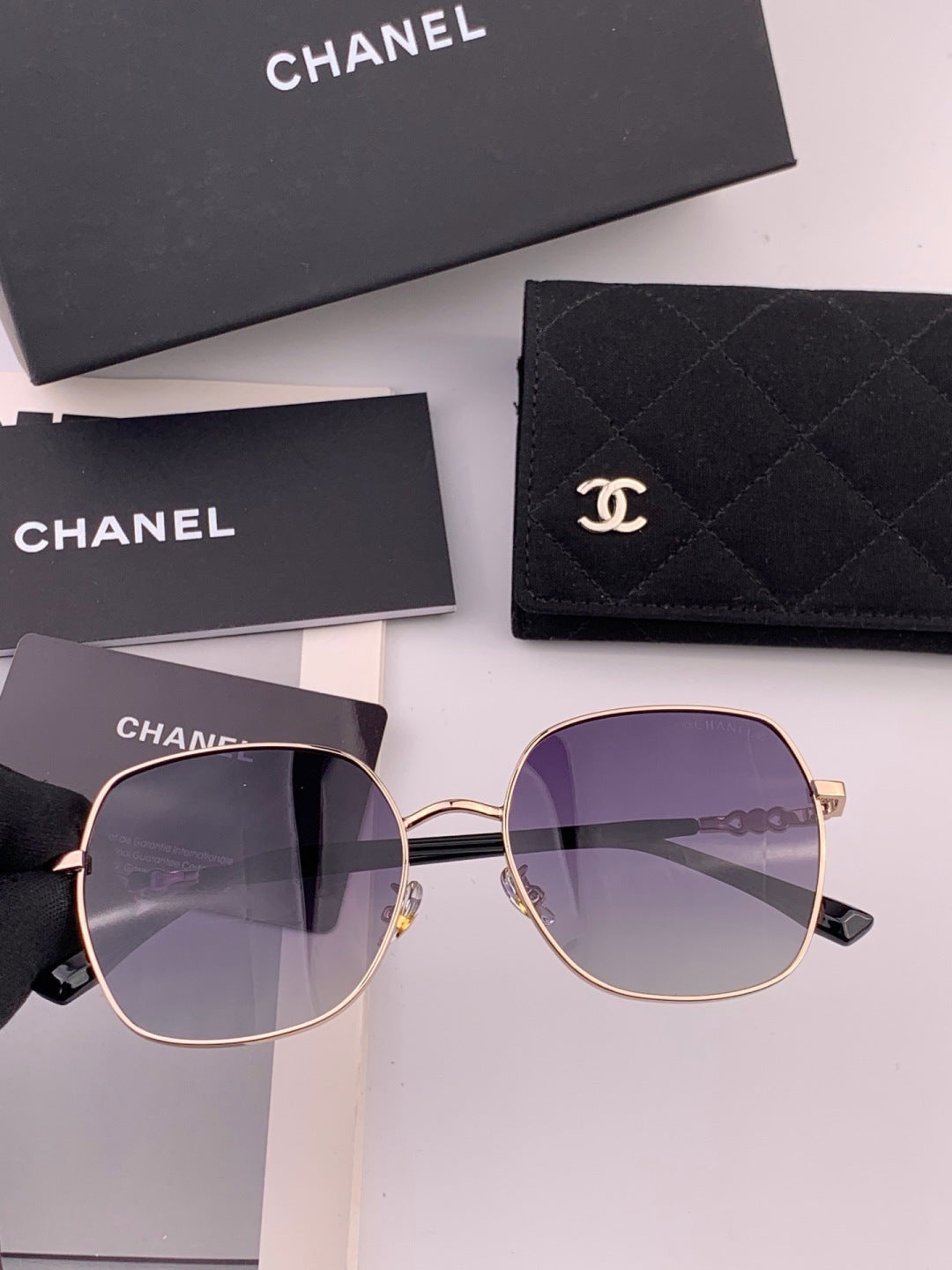 Chanel CH0193 Fashion Gray Lens Sunglasses for Men & Women - 358129 - detail image 2