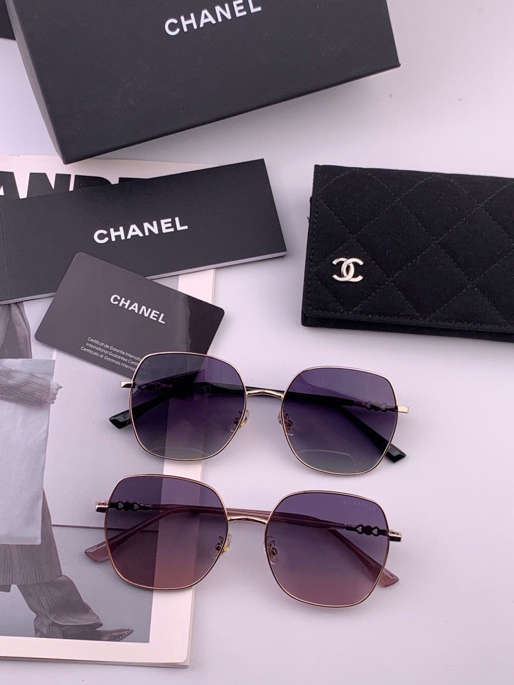 Chanel CH0193 Fashion Gray Lens Sunglasses for Men & Women - 358129 - detail image 7