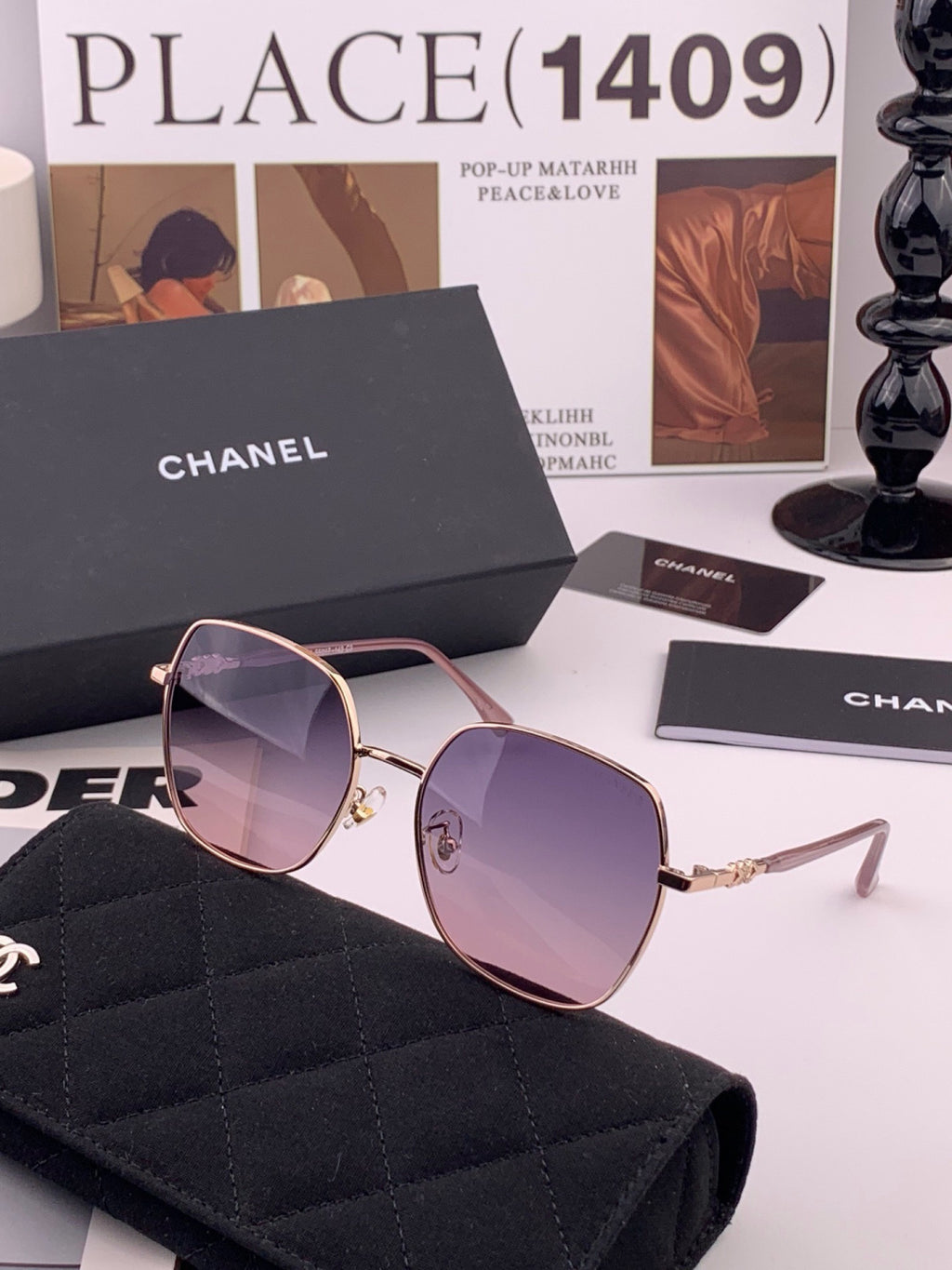 Chanel CH0193 Fashion Gray Lens Sunglasses for Men & Women - 358129 - detail image 3