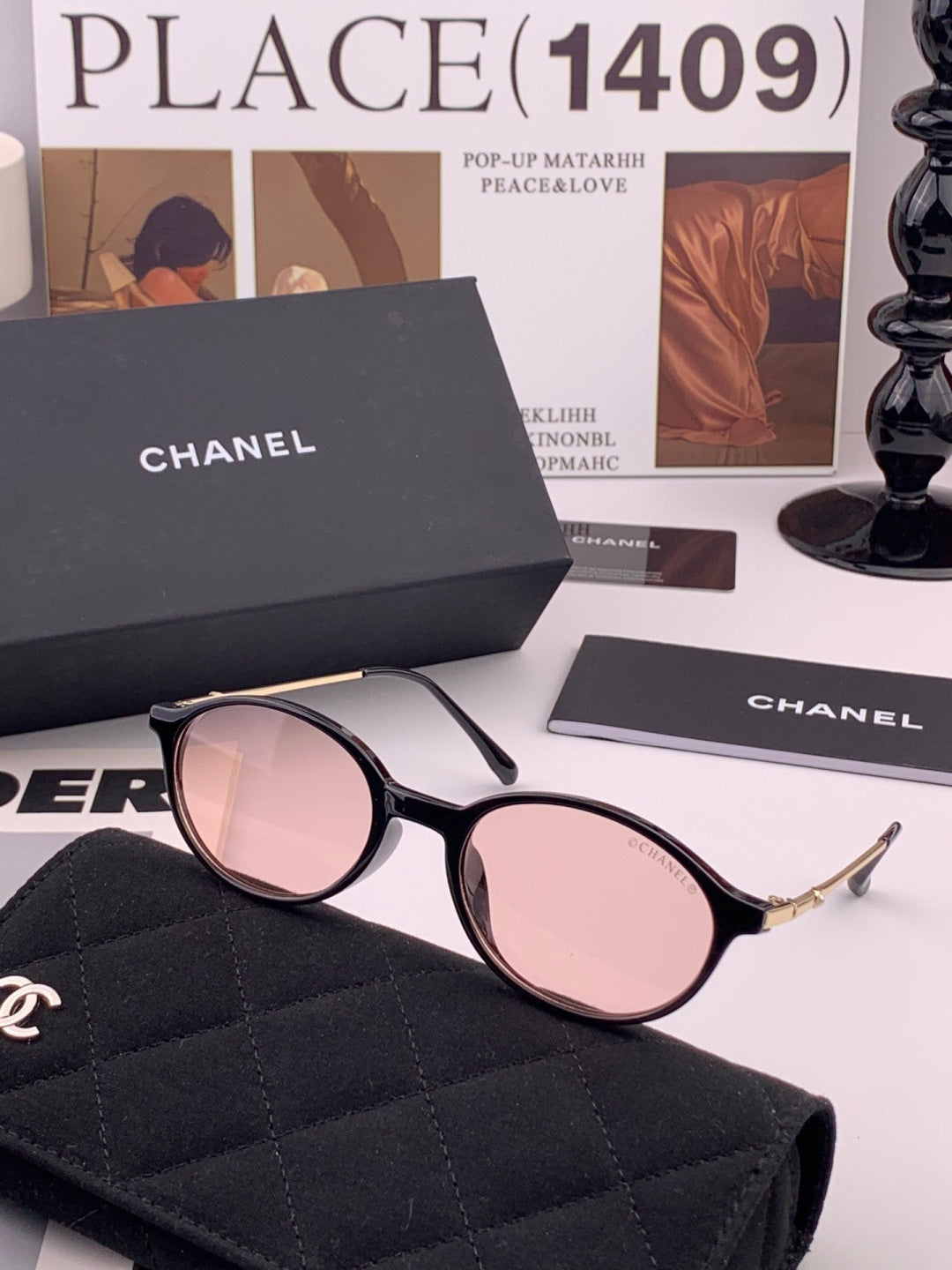 Chanel CH5821 Polarized Fashion Black Lens Sunglasses for Women - 358130 - detail image 2