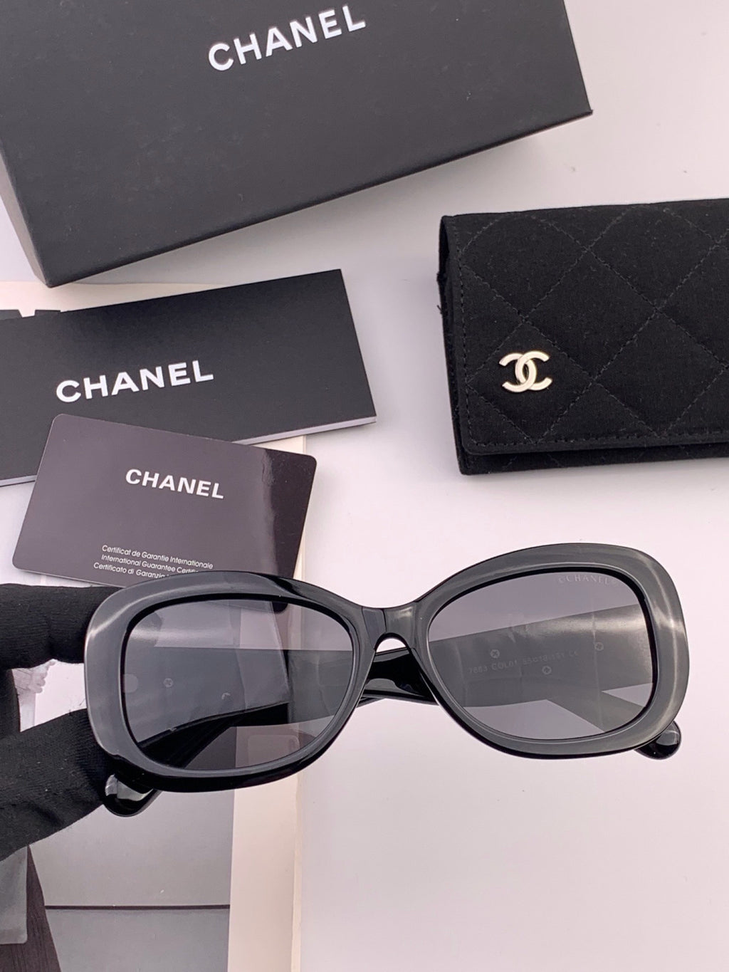 Chanel CH3788 Polarized Round Black Lens Sunglasses for Men & Women - 358131