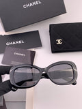 Chanel CH3788 Polarized Round Black Lens Sunglasses for Men & Women - 358131