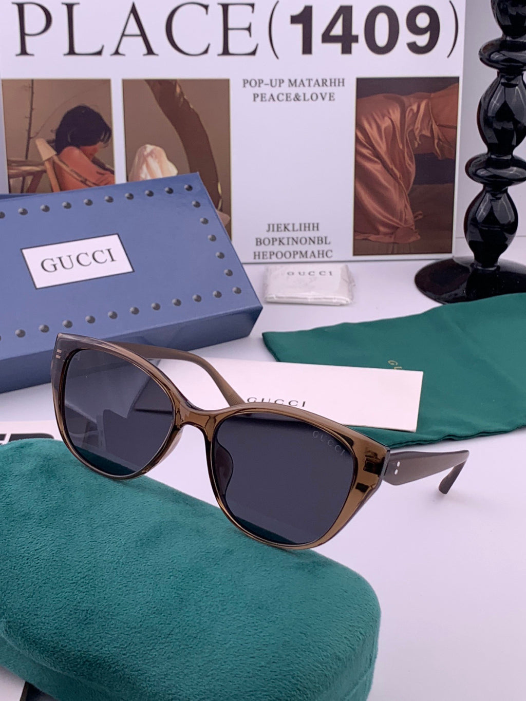 Chanel CH9787 Polarized Oversized Black Lens Sunglasses for Men & Women - detail image 3