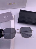 Dior CD5908 Square Black Lens Sunglasses for Women - 358165