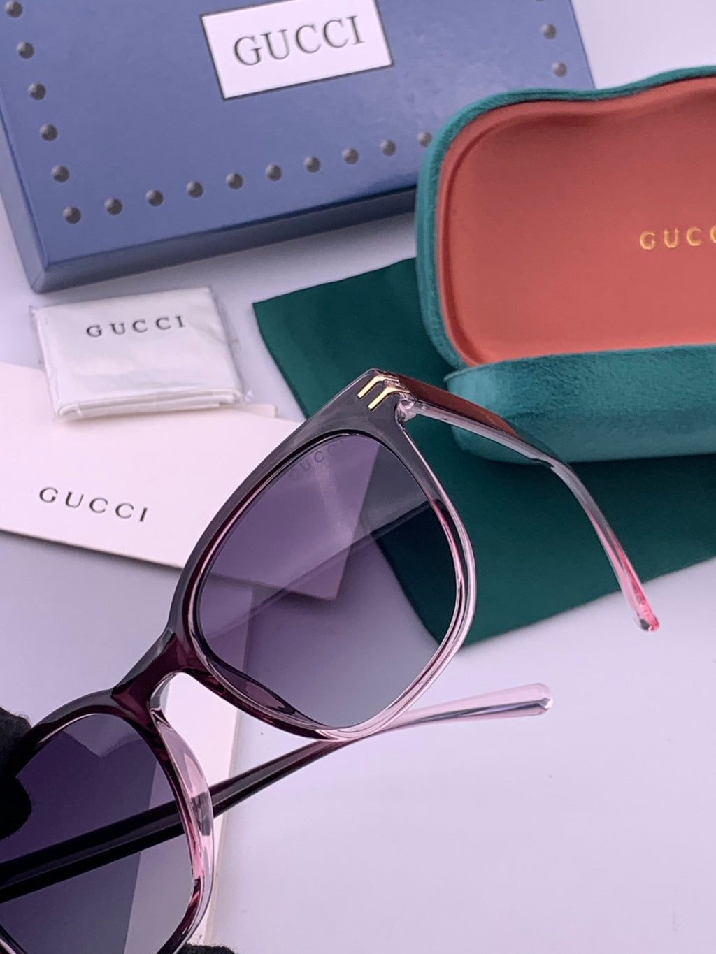 Gucci G17723 Round Black Lens Sunglasses for Men & Women - 357915 - detail image 3